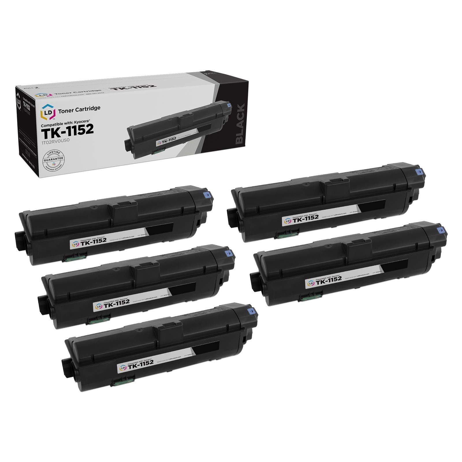 LD Compatible Kyocera TK-1152 (1T02RV0US0) Black Toner Cartridge 5PK for M2635dw