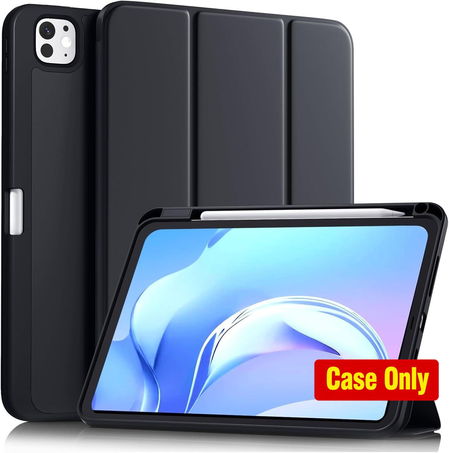 Shockproof Black Case for iPad Pro 11 Inch (M5/M4) 2025/2024, Compatible Model