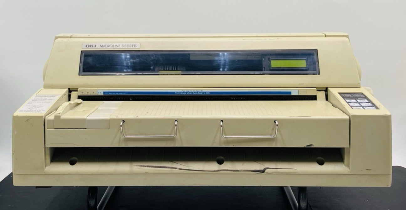 Okidata Microline 8480FB Parallel USB Finance and Insurance 24-Pin Dot Matrix...