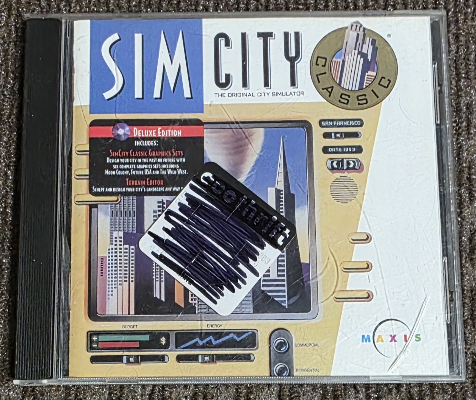 SimCity Classic PC Game Maxis Electronic Arts Windows 95 98 3.1 Complete