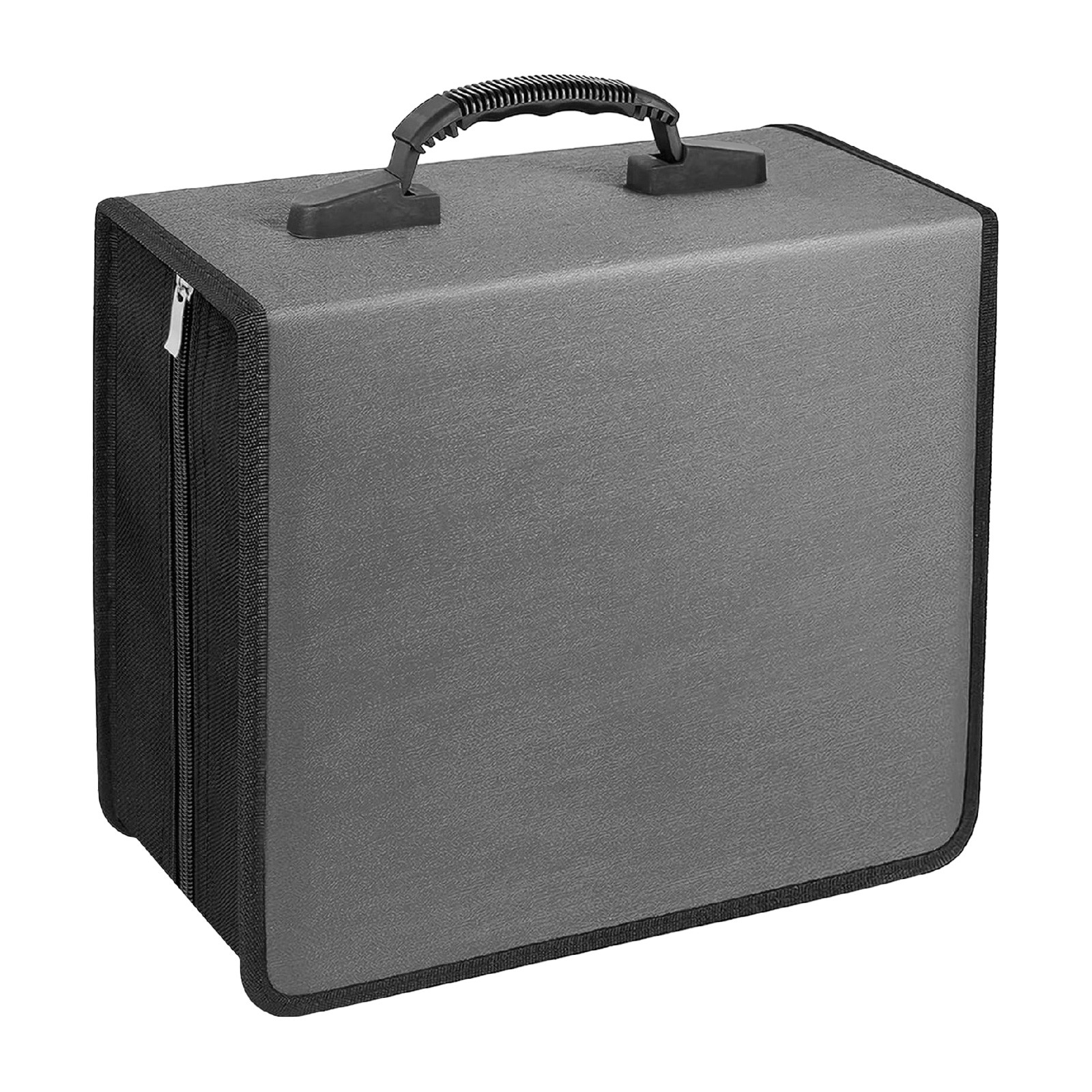 240-Disc CD/DVD Case Storage Bag – Heavy-Duty Zippered Case with Carrying Handle