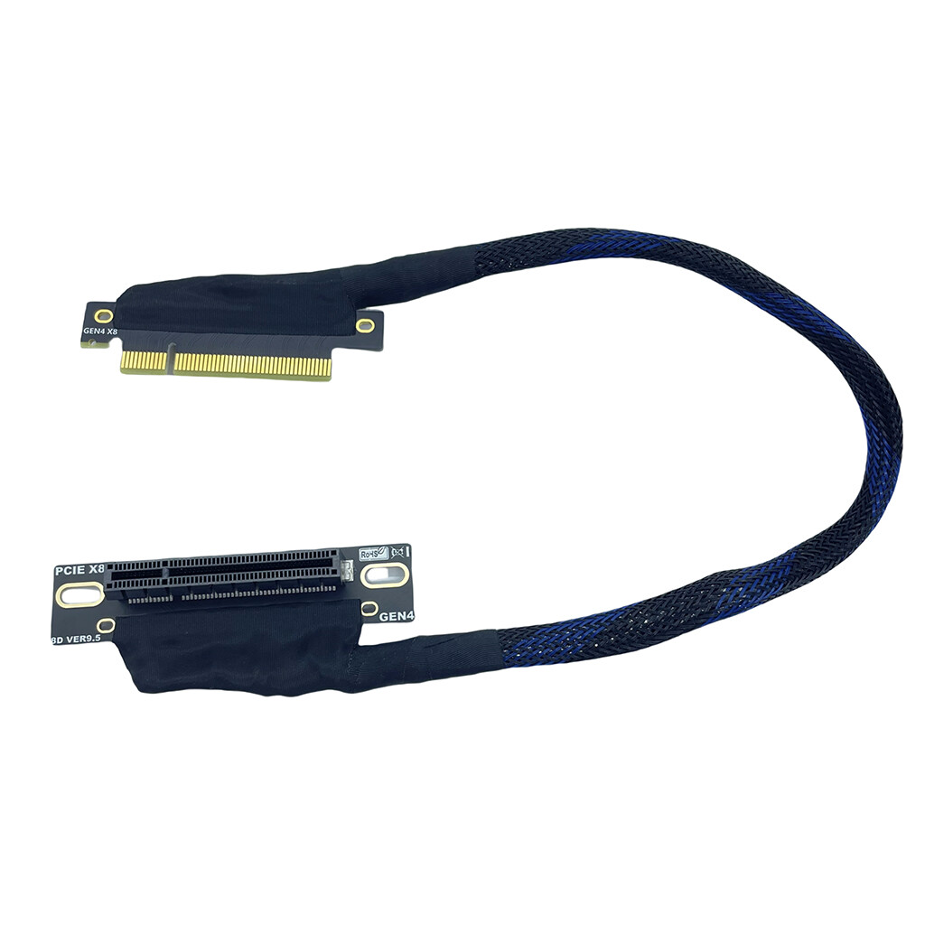 PCIE 4.0 X8 extension cable with built-in AI server adapter network card 8X