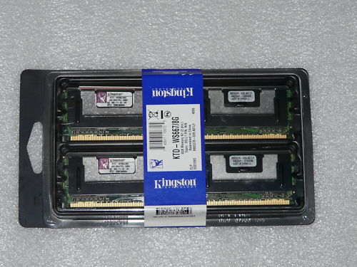 BRAND NEW KINGSTON KTD-WS667/8G 8GB 2X4GB ECC SERVER MEMORY