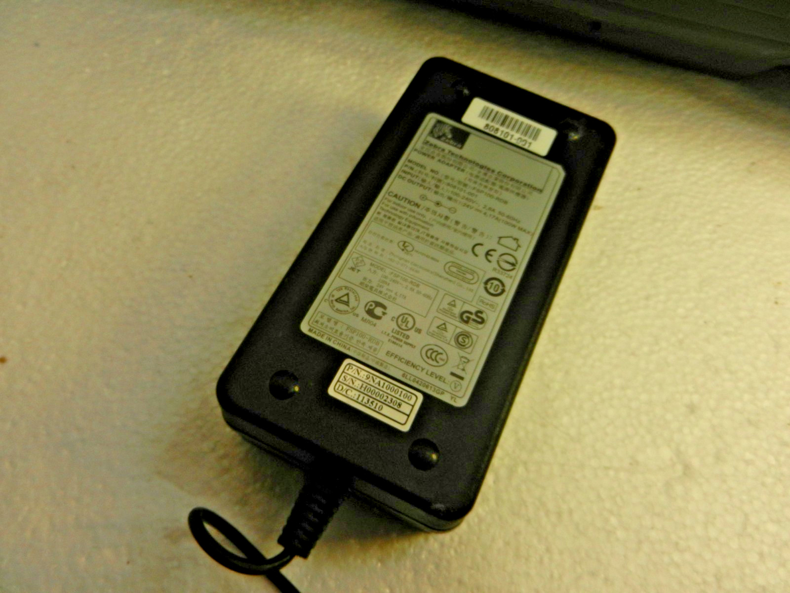 GENUIENE Zebra FSP100-RDB OEM Power Supply Adapter 24V 4.17A 808101-006