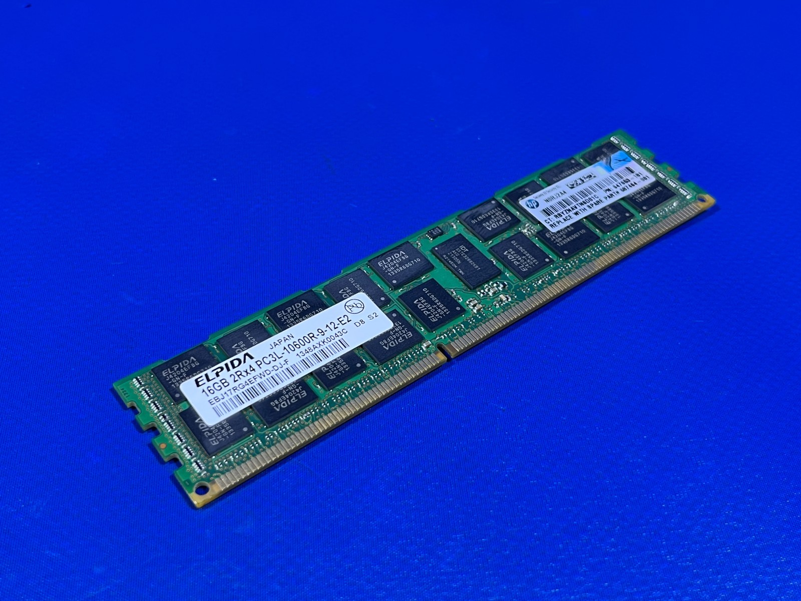 ELPIDA 16GB 2Rx4 PC3L-10600R-9-12-E2 DDR3 RAM SERVER MEMEORY