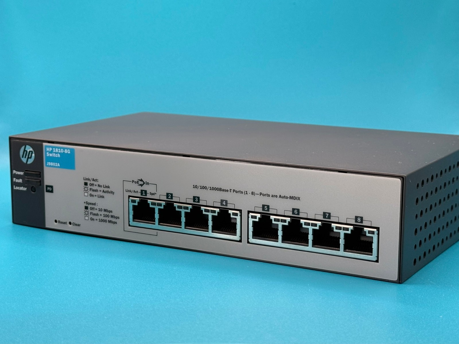 HP 1810-8G 8-Port Gigabit Managed Network Switch