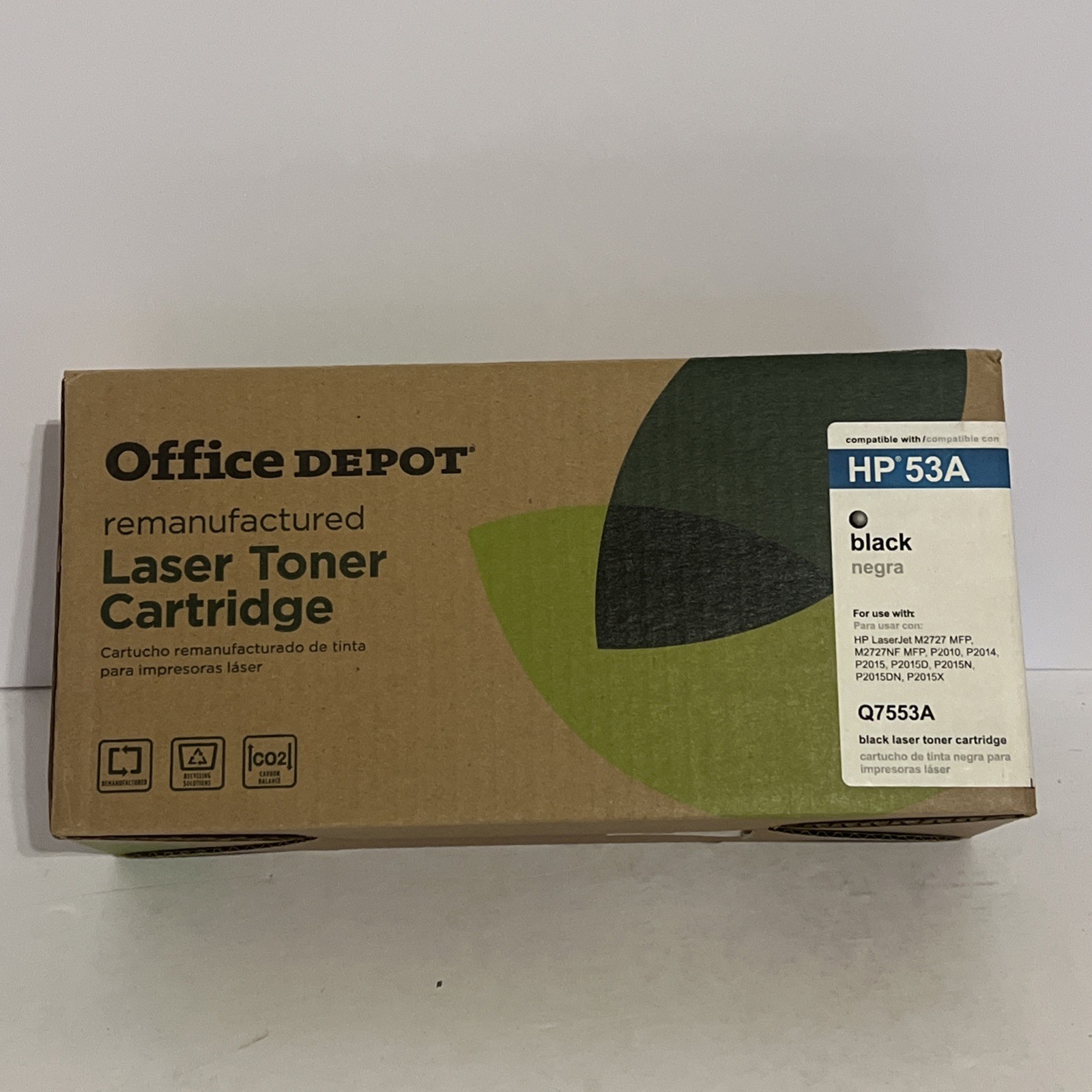 HP 53A Office Depot Brand Black Toner Cartridge Replacement