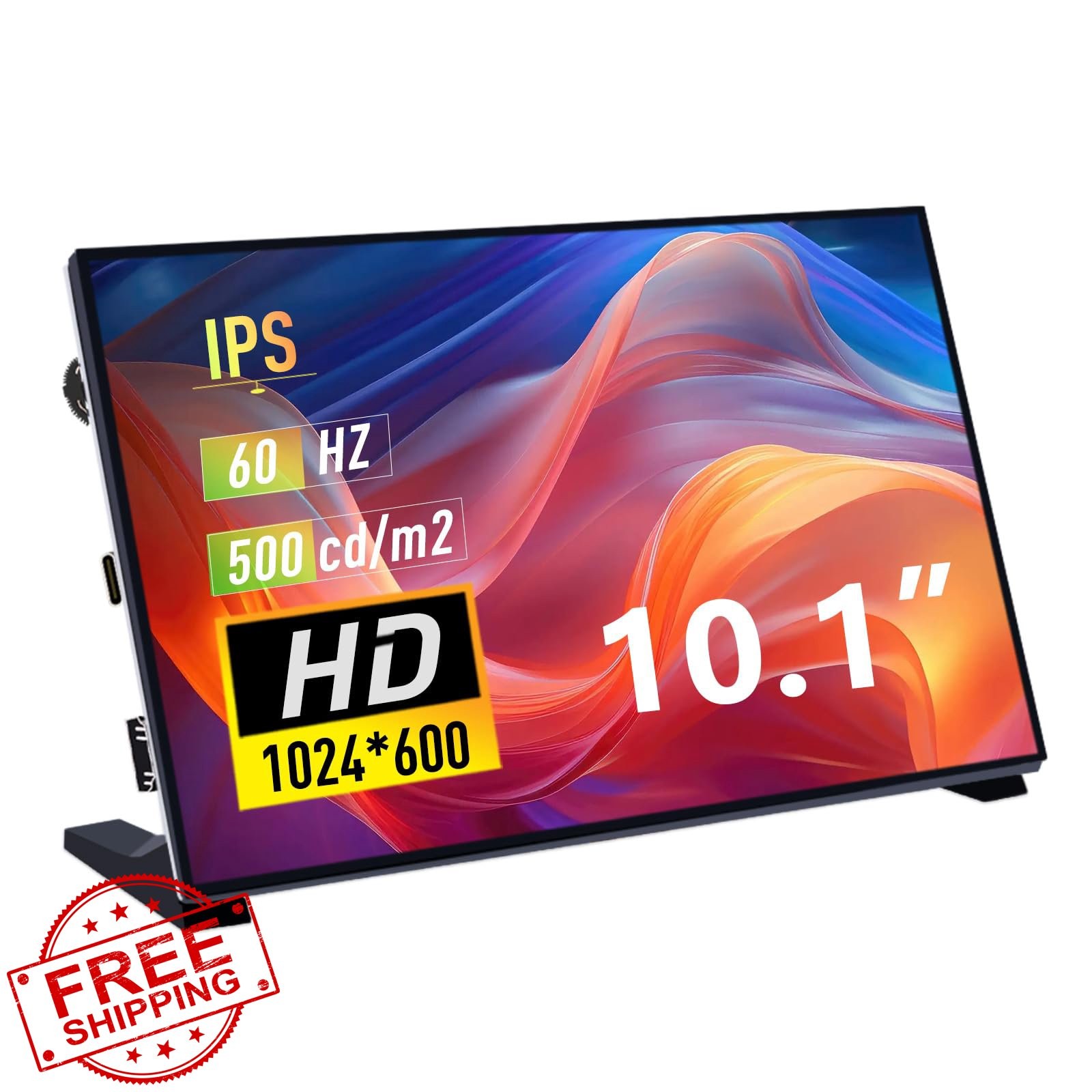 GeeekPi 10.1 inch LCD Screen Non-Touch