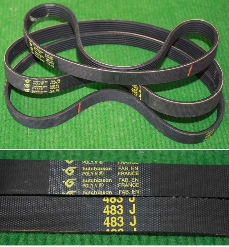 1PC NEW Hutchinson POLY.V 483J Belt Width 14mm, Thickness 3.4mm, Perimeter 483mm