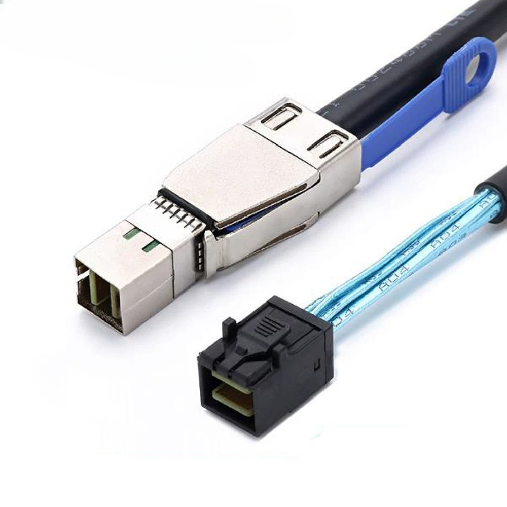 Mini SAS HD SFF-8644 with IC to SFF-8643 High Speed Server Stacking Data Cable