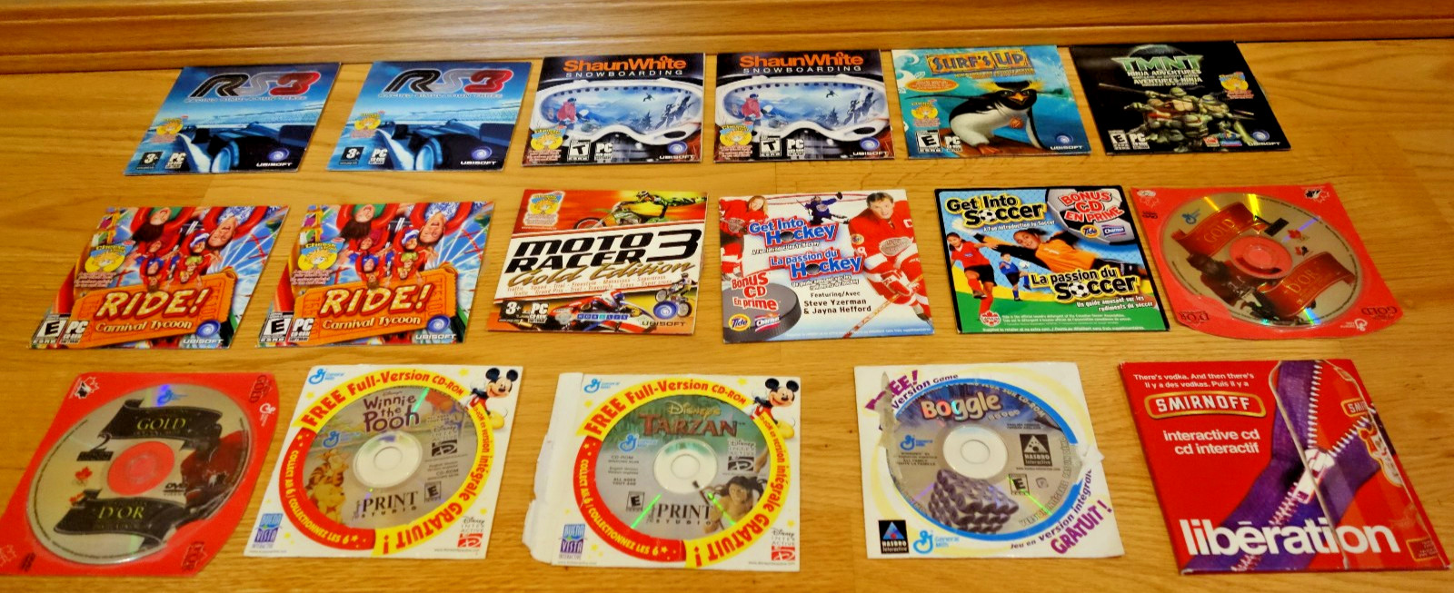 Vintage PC Games and Media Lot of 17 Discs Rare Promotional, General Mills