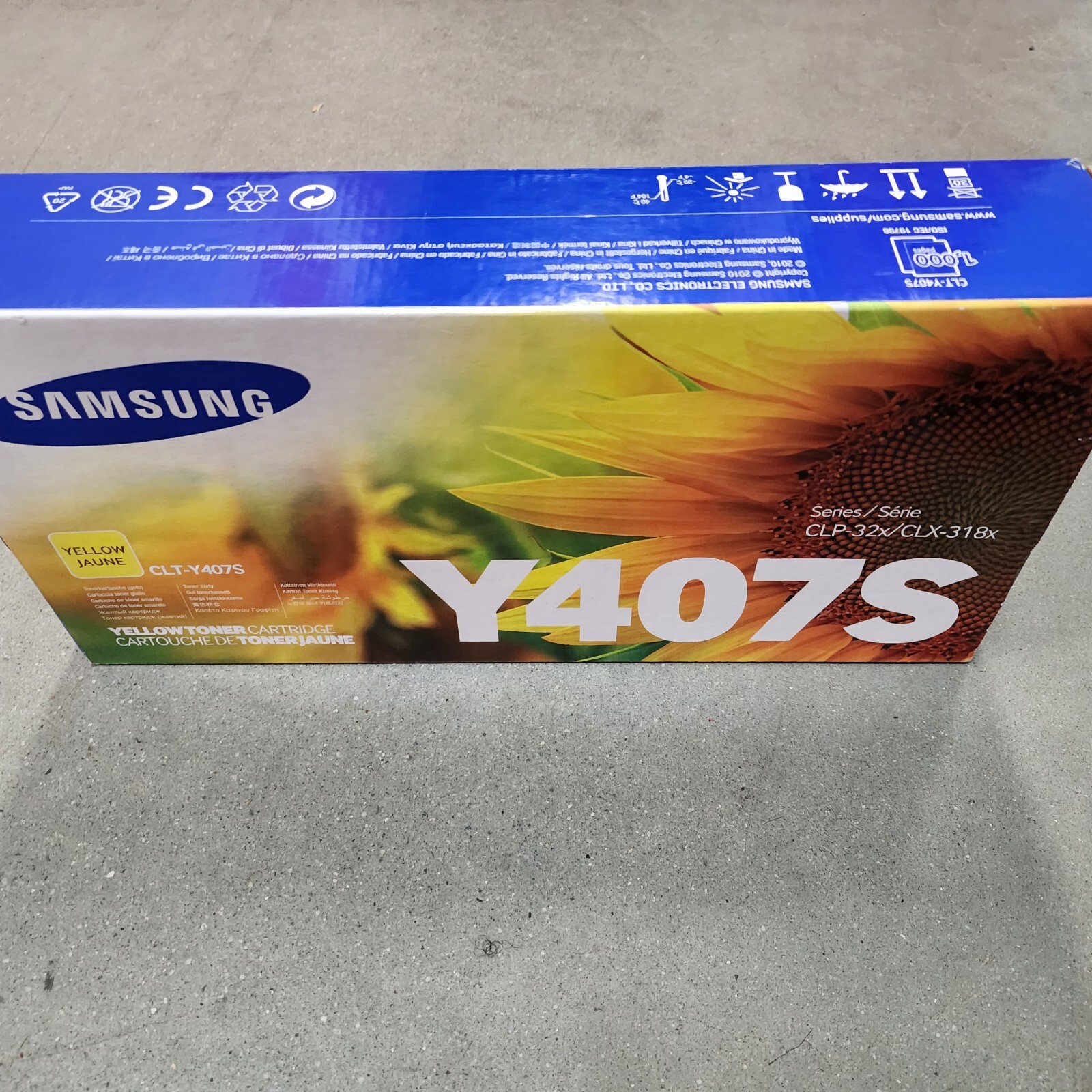 SAMSUNG Y407S Print Cartridge YELLOW New Factory SEALED BOX
