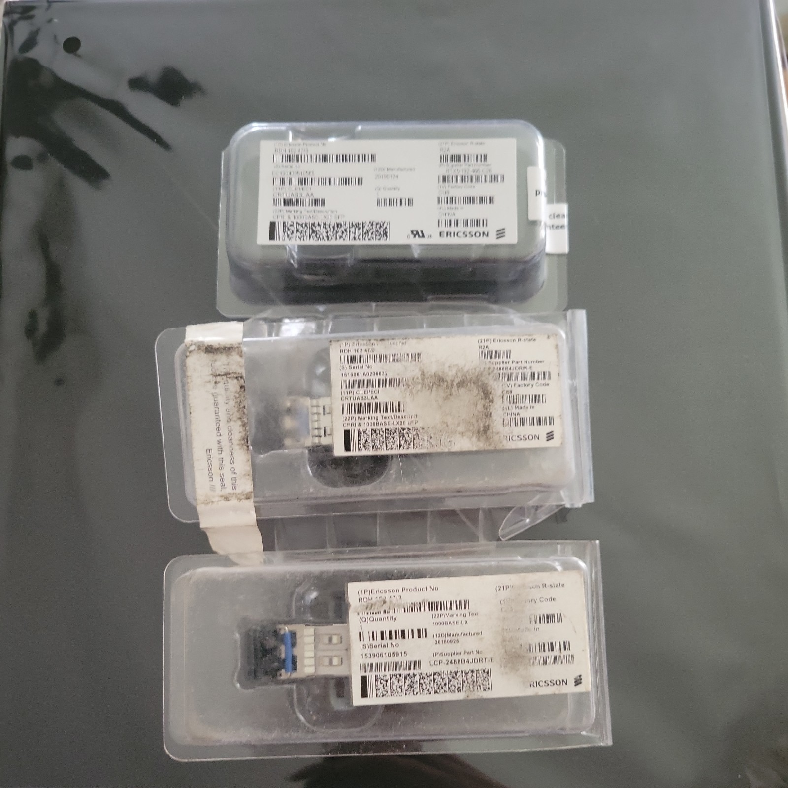 3 Ericsson RDH 102 47/3 Optical Transceiver  see photos for details 