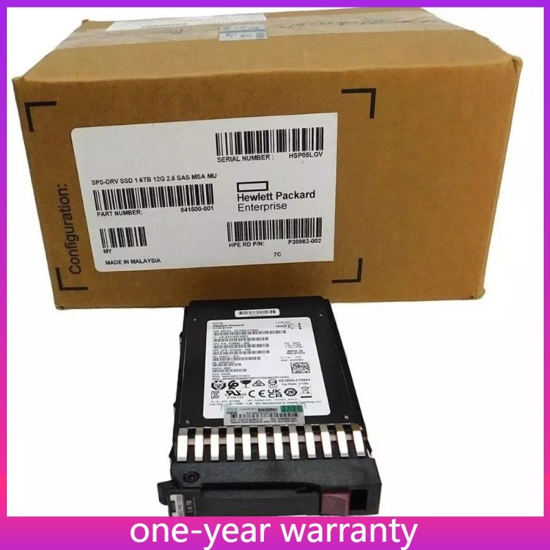 NEW HPE MSA 2050 N9X91A 841500-001 2.5″ 1.6TB SSD SAS 12G MU Solid State Drive