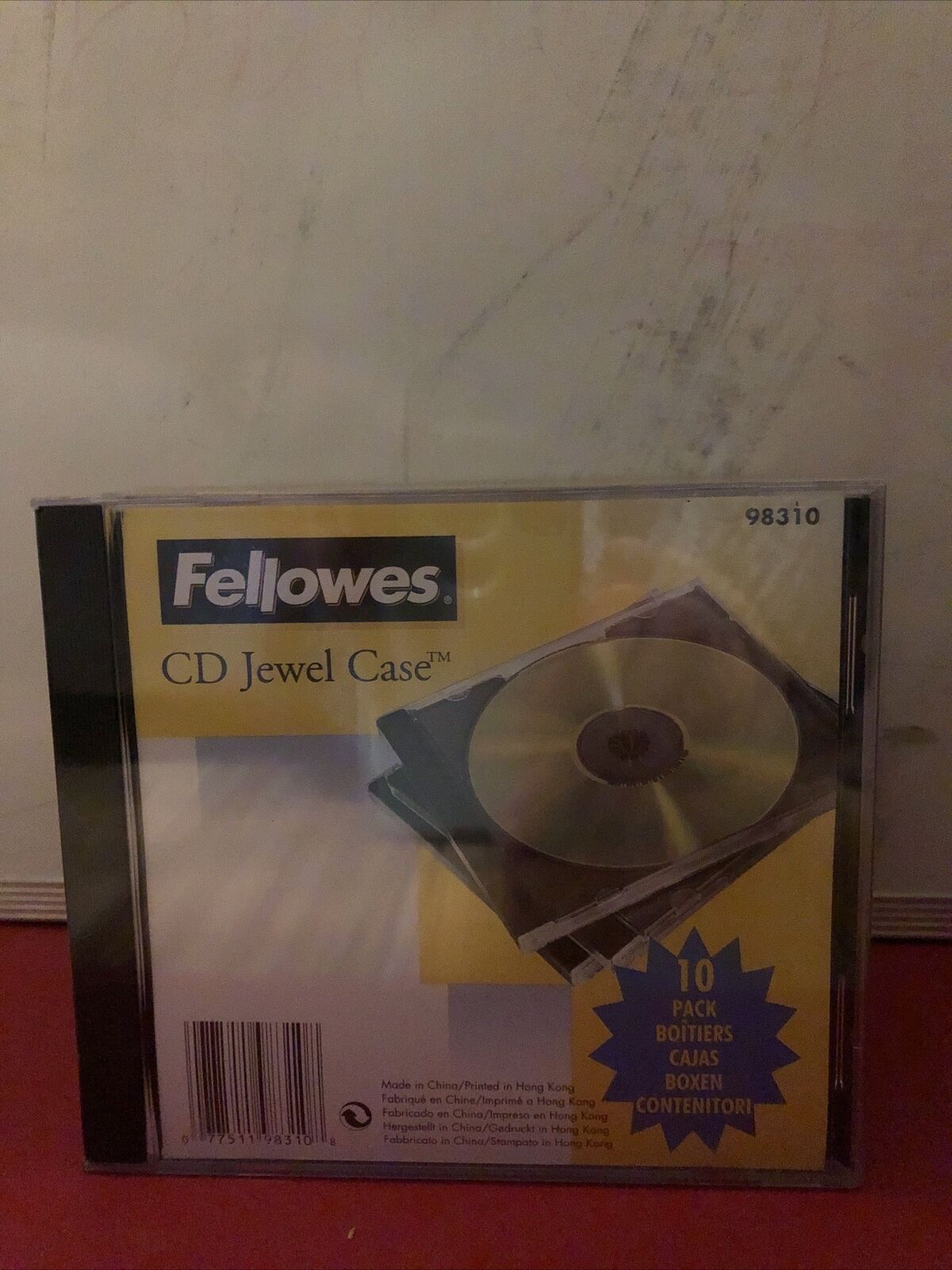 Brand new • 10 pack CD DVD 10.4 mm Jewel Case • Black Tray • Fellowes Brand