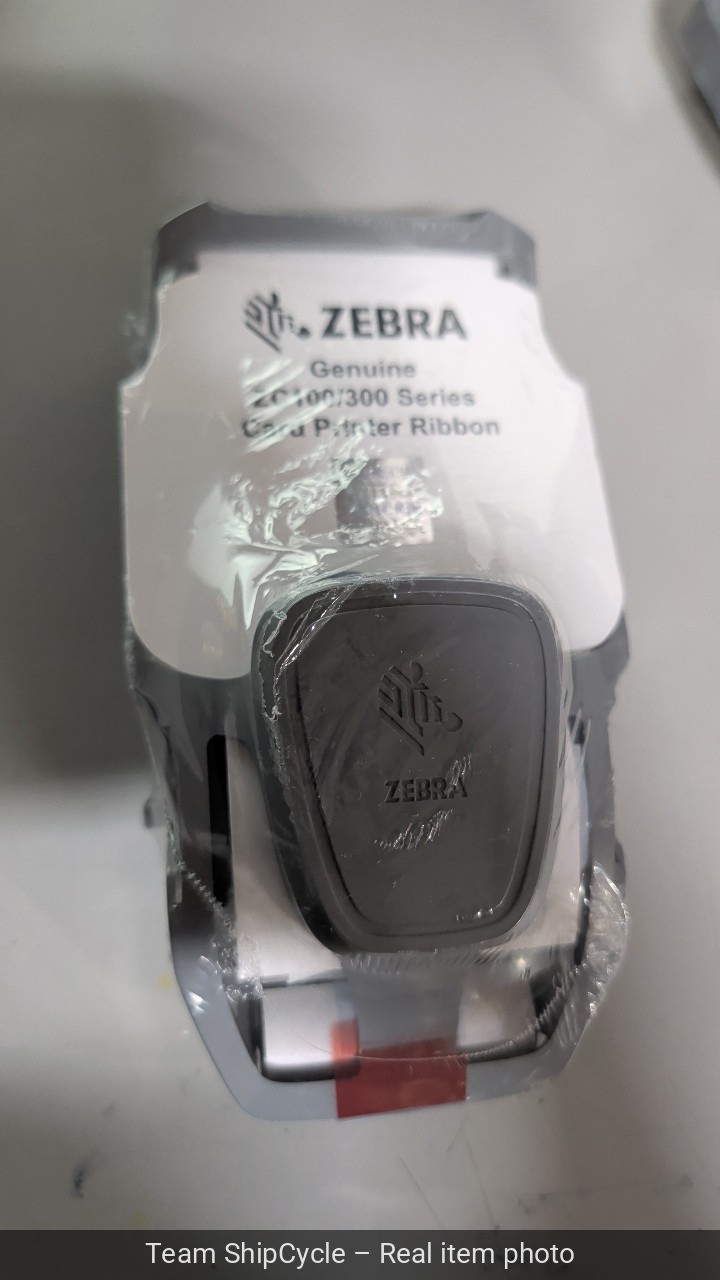 U81407 Zebra 800300309LA White Mono Ribbon 1500 images ZC100ZC300 Series G1N