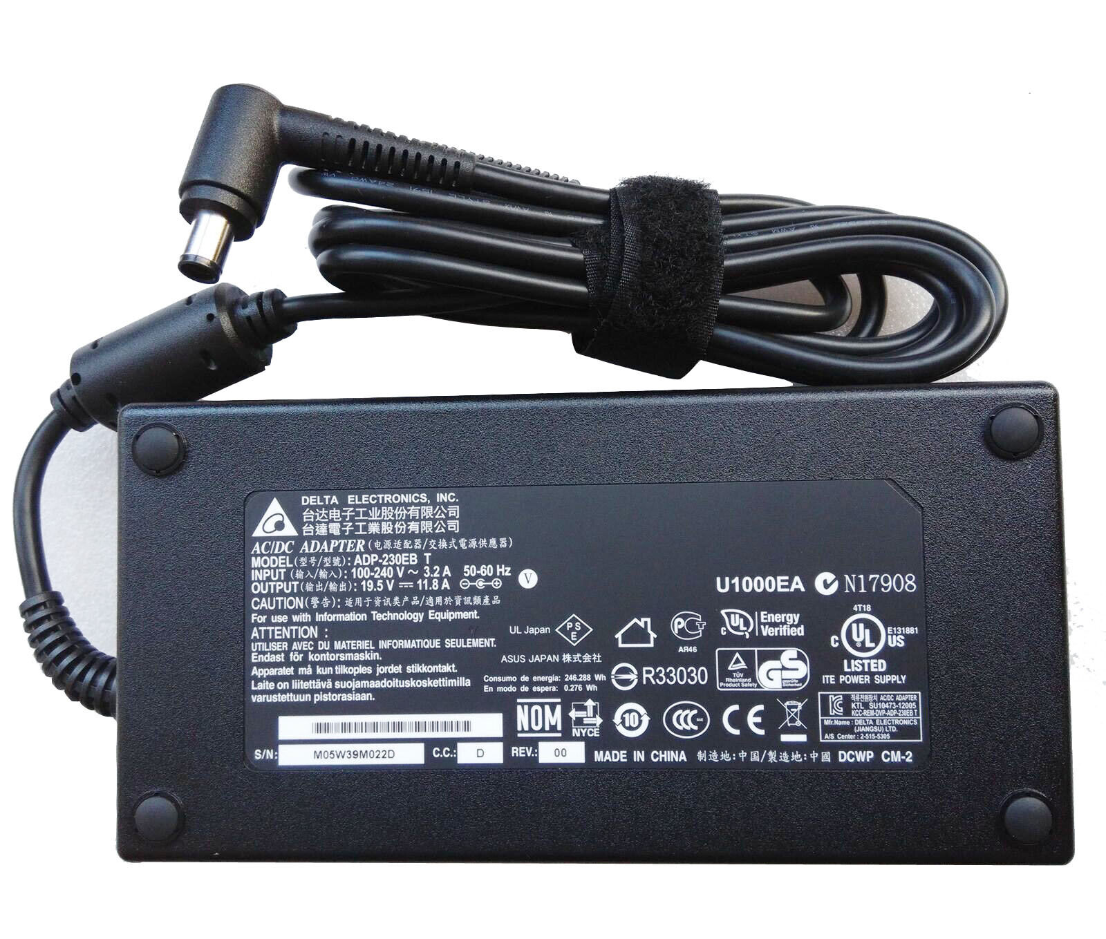 Genuine 11.8A 230W AC Adapter Charger For MSI GE75 RAIDER 10SE-482 Power Supply