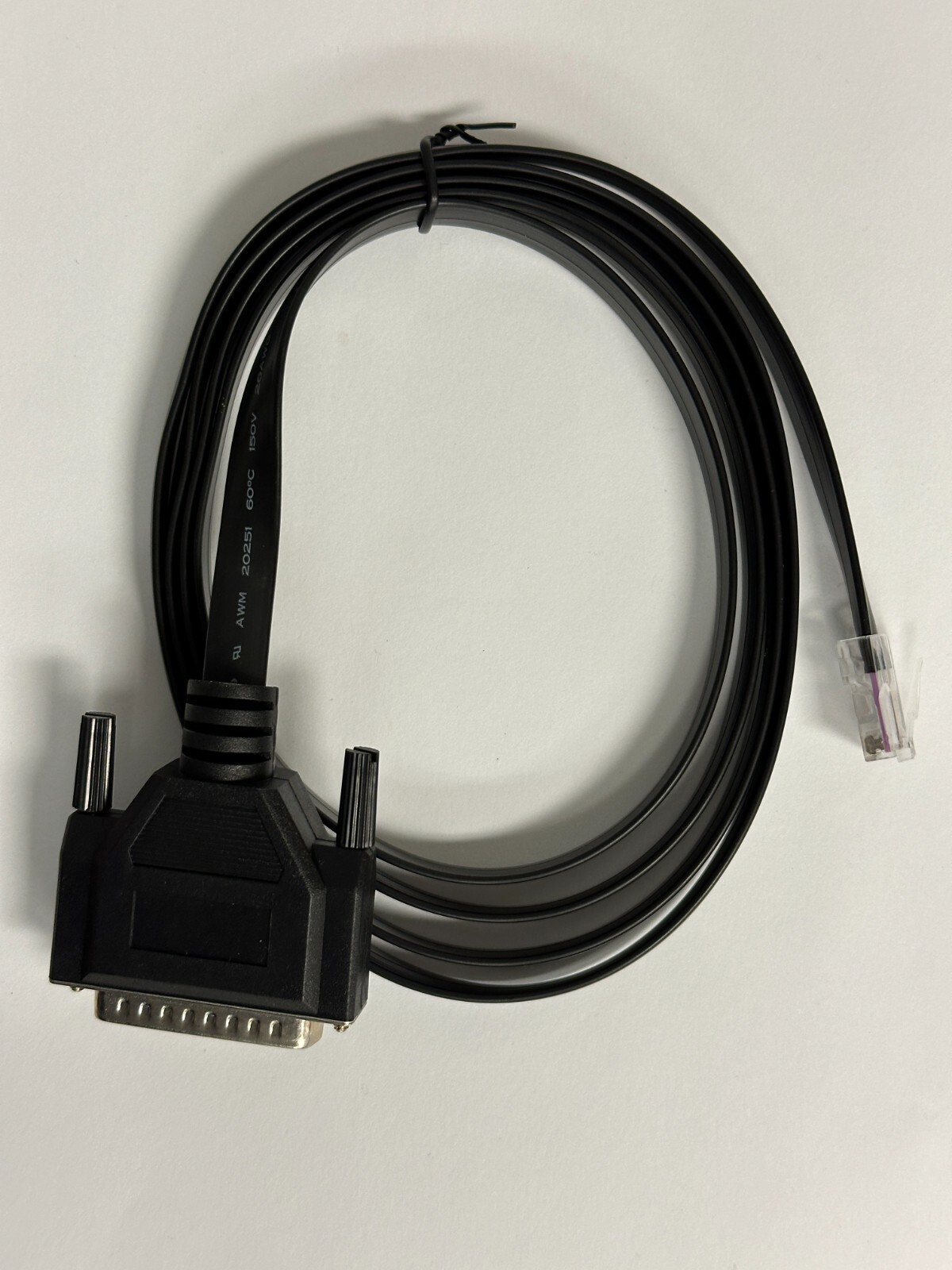 High Quality POS printer cable VEGA TECH DB25 male  RJ45 E189529 AWM 20251 60 ºC