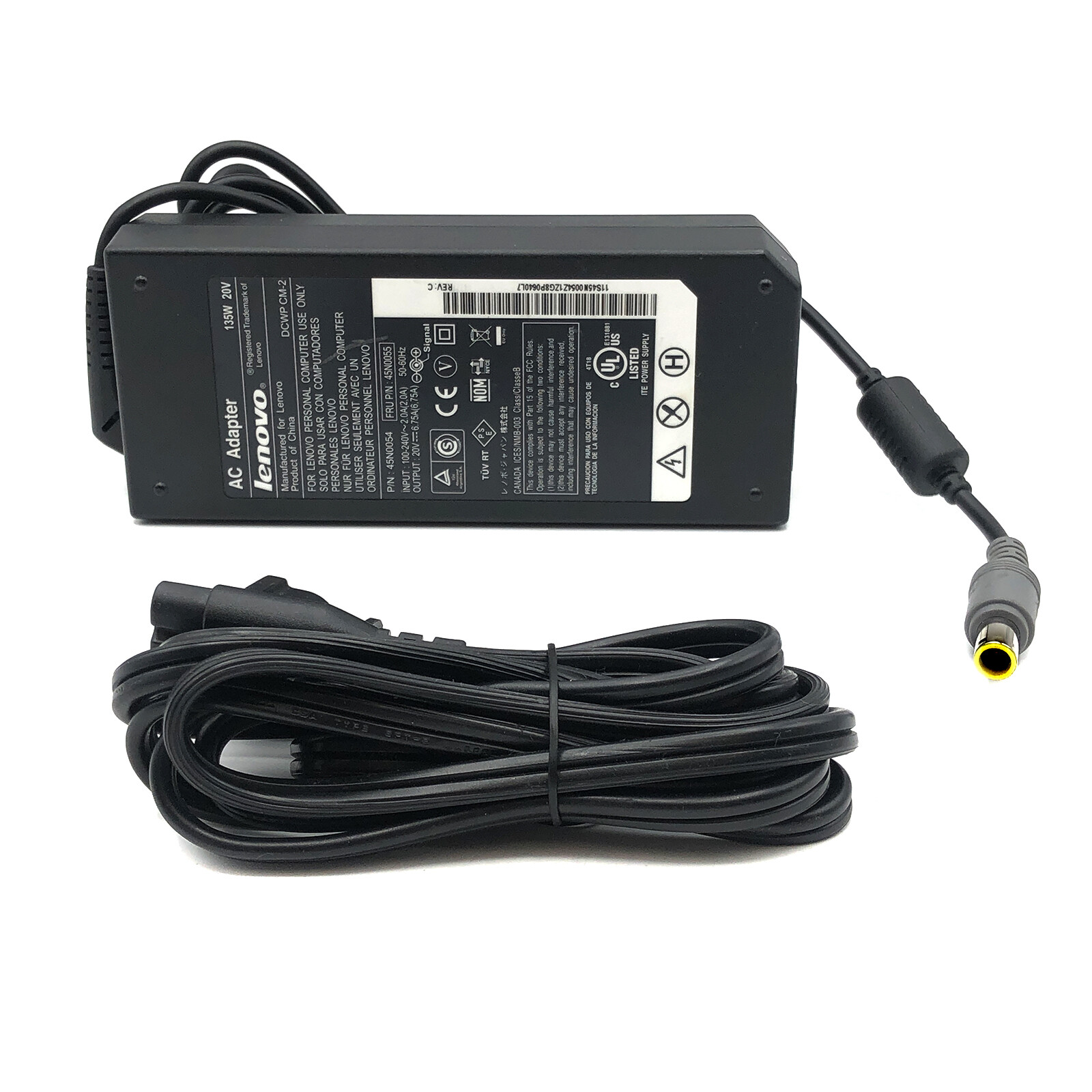 Original Lenovo 45N0058 AC Power Adapter Charger 20V 6.75A 135W w/PC