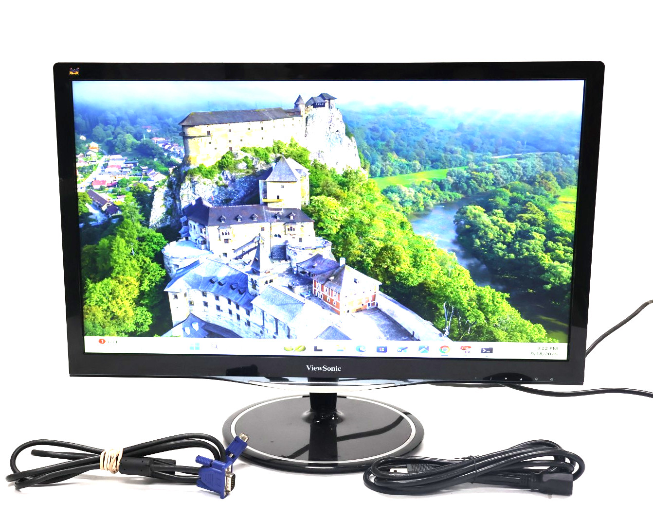 ViewSonic VX2457-mhd 24" Black Full HD LCD Monitor with Stand and Cables