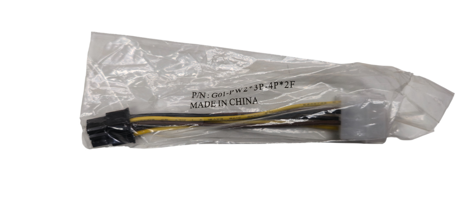Molex to 6 Pin Power Adapter 6” Cable G01-PW2 3P-4P 2F