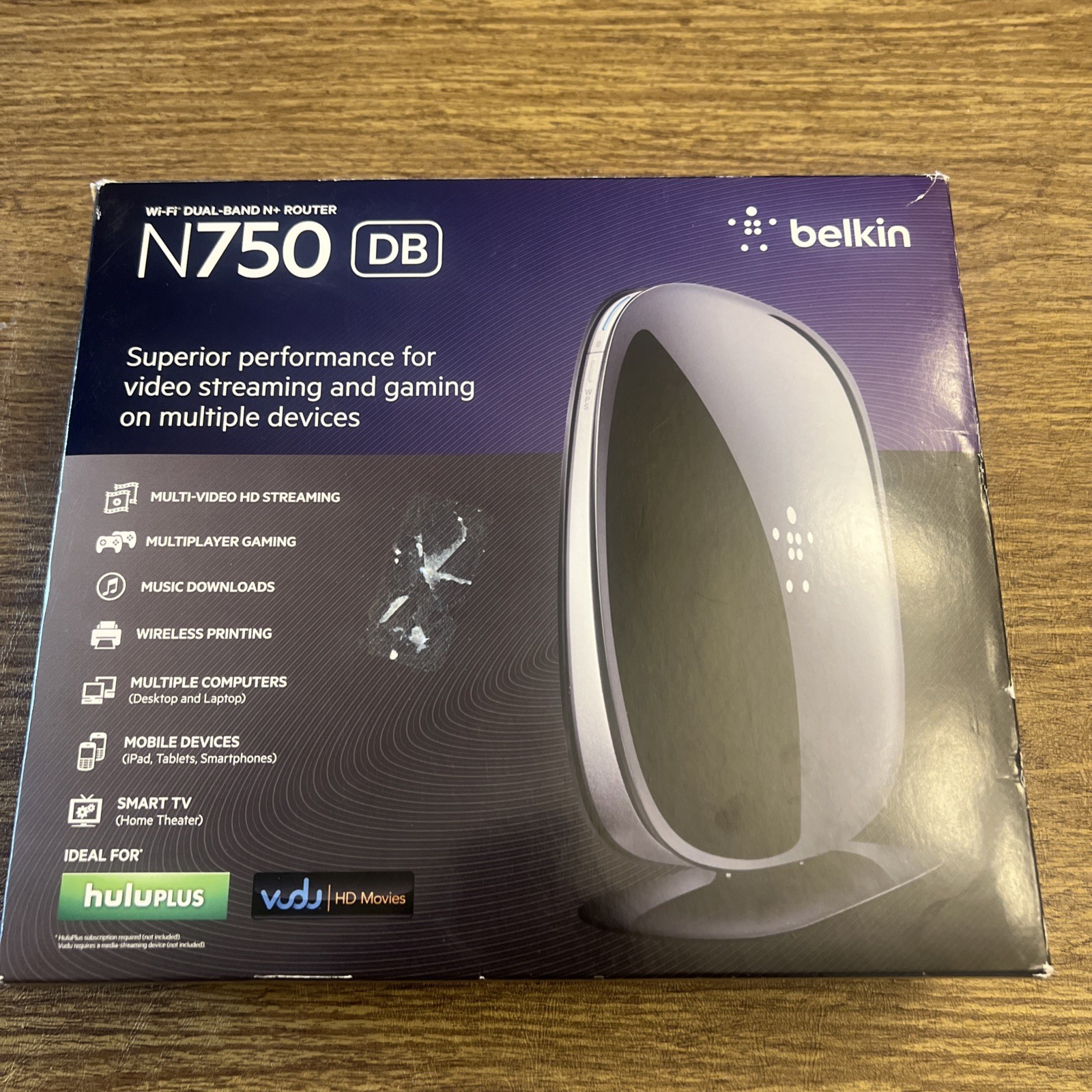 Belkin N750 DB  Wi-Fi Dual Band N Router Video Streaming up to 450mbps