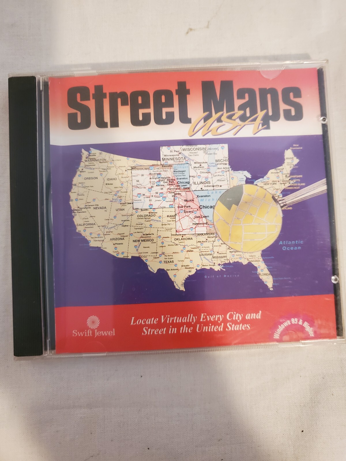 Precision Street Maps USA (PC, CD ROM, 1997) 