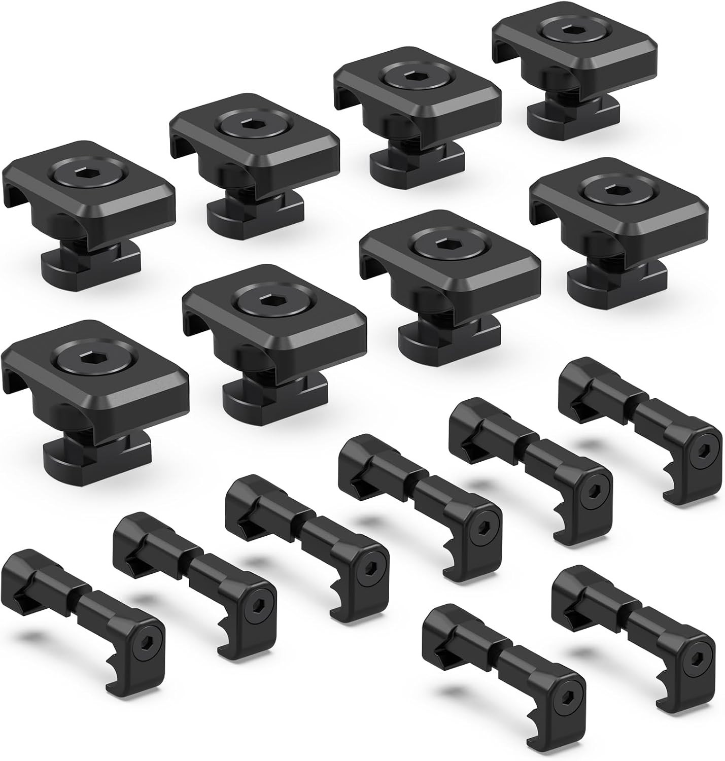 Cable Management Kit Compatible with M-LOK & Picatinny Rails, Cable Clips
