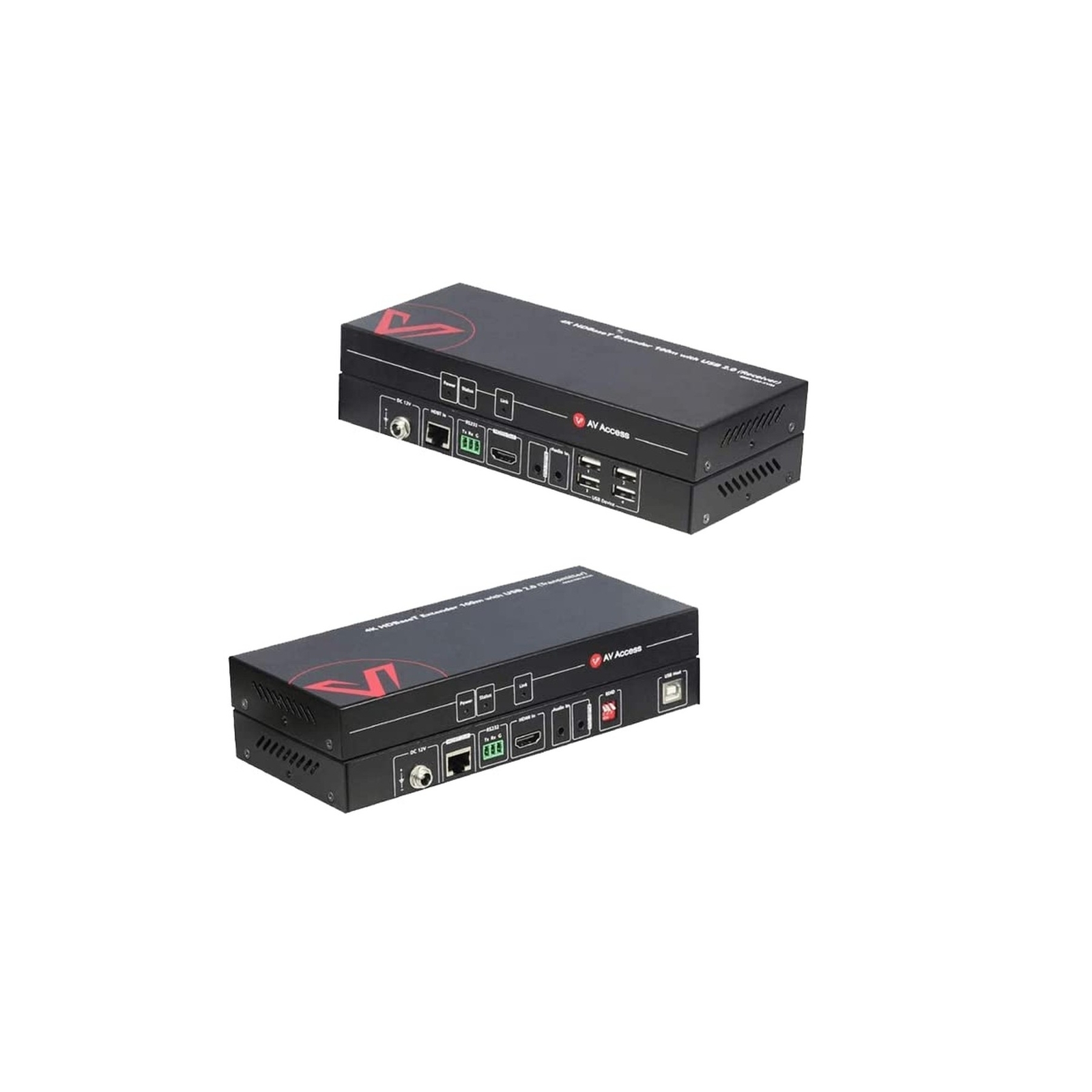 AV Access HDMI USB Extender(HDBaseT) KVM, 100m/330ft 4K 60Hz 1080p 120Hz Over...
