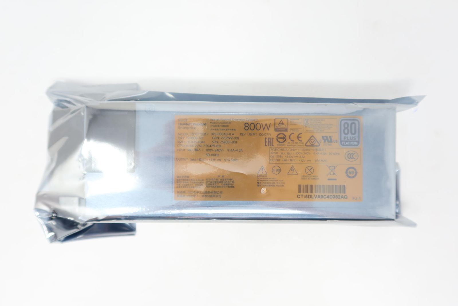 720479-B21 723599-001 HP 800W Flex Slot Platinum Hot-Plug Power Supply