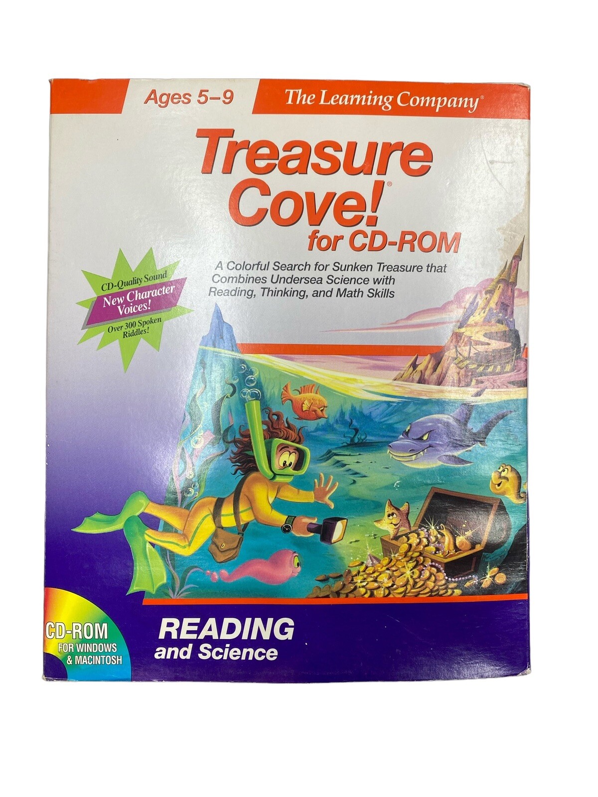 Treasure Cove The Learning Company 1994-95 CD-ROM Vintage