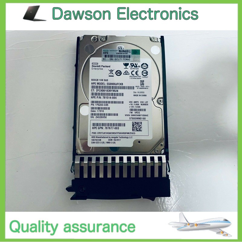 New HP J9F47A 787647-001 900GB SAS 10K 2.5in 12Gbps MSA SFF ENT HDD Hard Drive