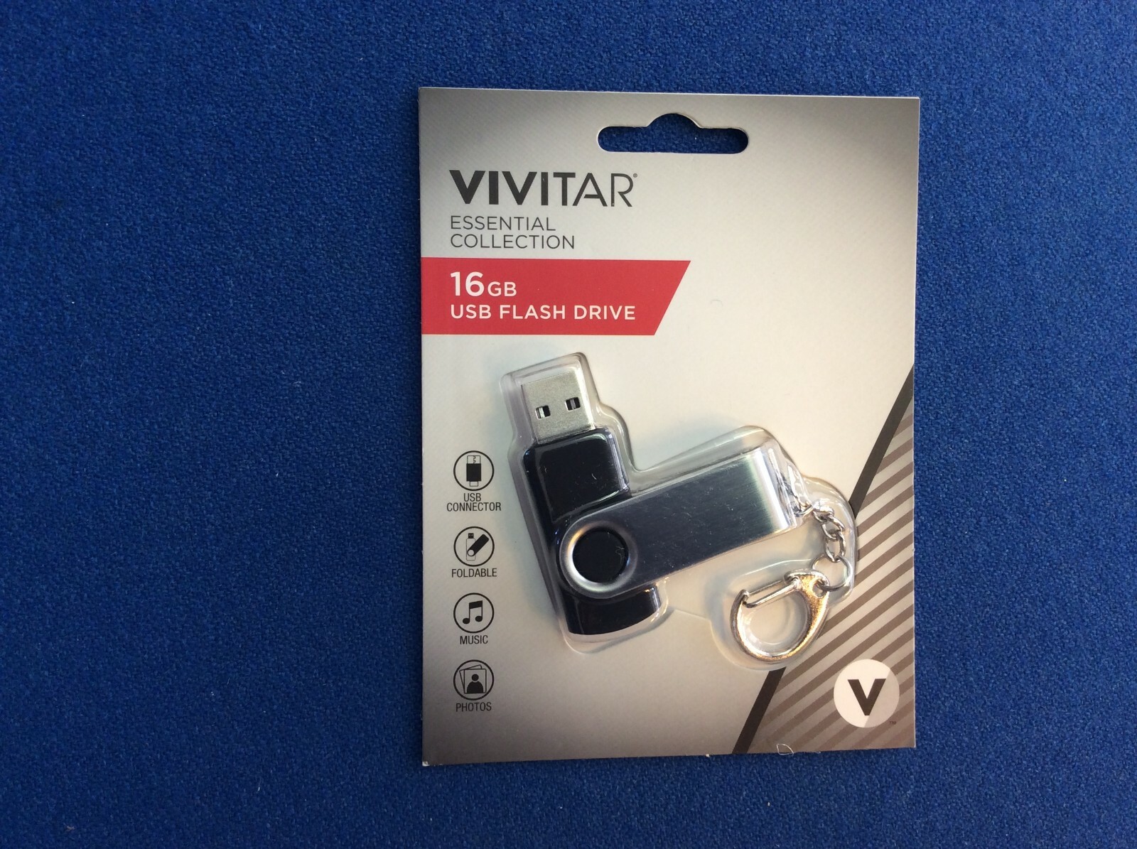 Vivitar Essential Collection USB flash drive 16 GB, available in multiple colors