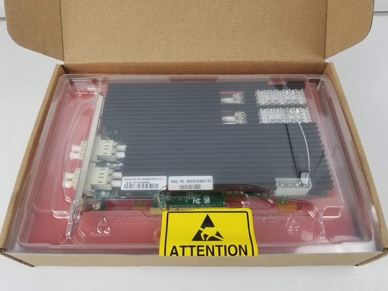 Silicom PE210G2DBI9 Dual Port Fiber 10 Gigabit Ethernet PCI Express Content