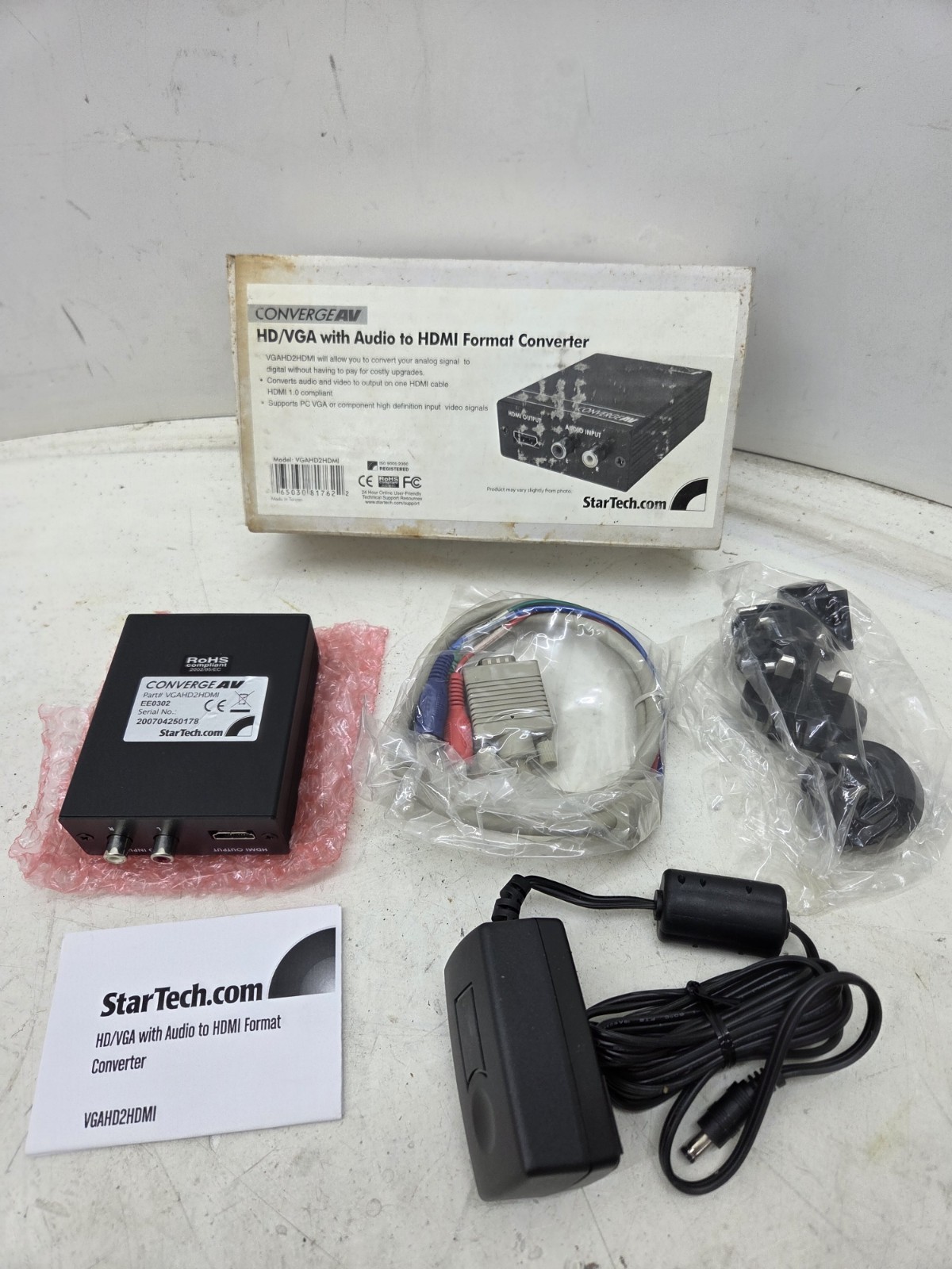 # VGAHD2HDMI NEW Star Tech ConvergeAV HD/VGA with Audio to HDMI Format Converter