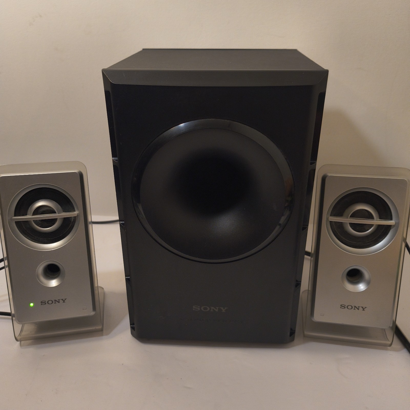 Sony SRS-D21 Multimedia Speaker System PC & Audio Devices Subwoofer Unit-Tested