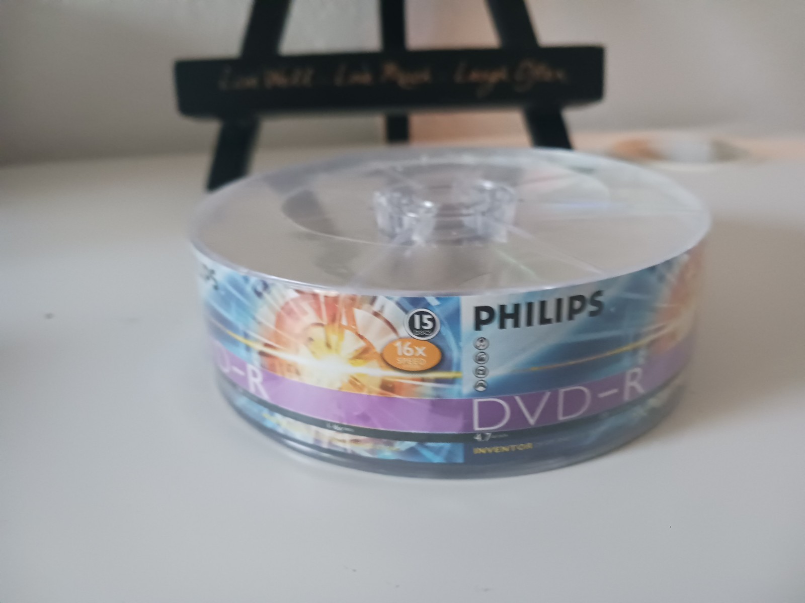 New Sealed Phillips DVD-R 15-Pack 4.7 GB 120MIN 1 - 16x Speed Inventor 