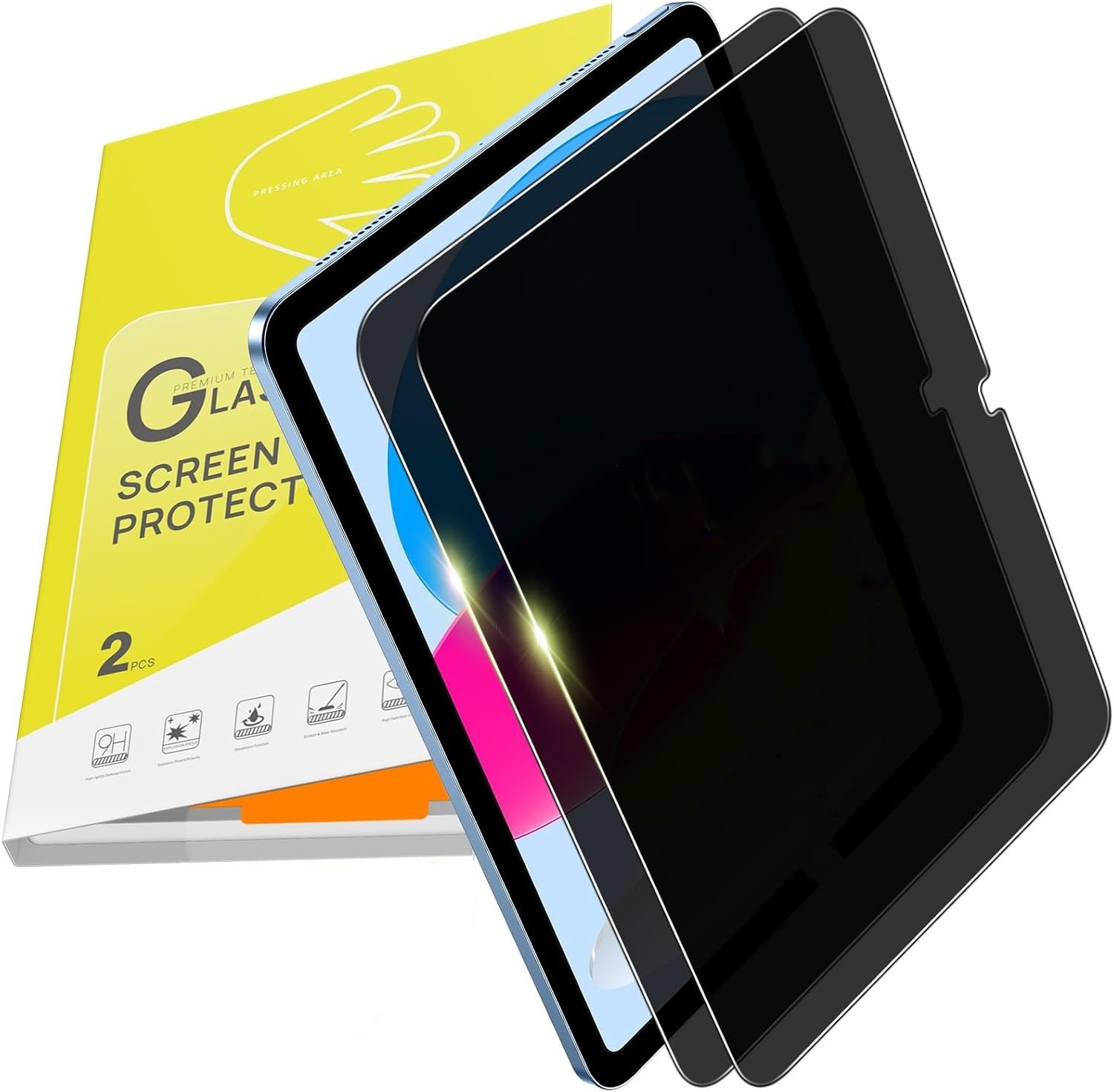 2x Privacy Tempered Glass Screen Protector For Samsung Galaxy Tab A11+ A11 Plus