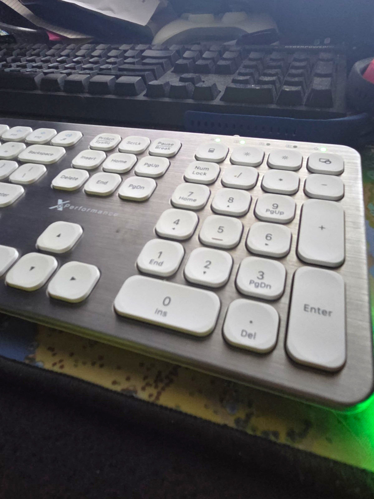 X9 Performance Wired USB Low Profile Keyboard, Standard Numeric