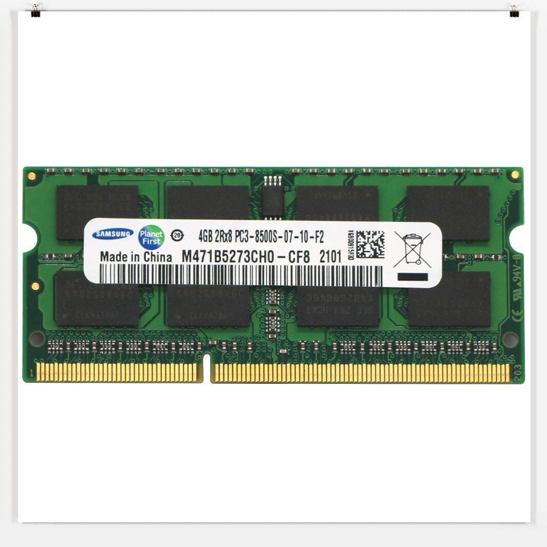 For Samsung 4GB 2RX8 PC3-8500S DDR3-1066MHz 204PIN Laptop Memory SO-DIMM RAM
