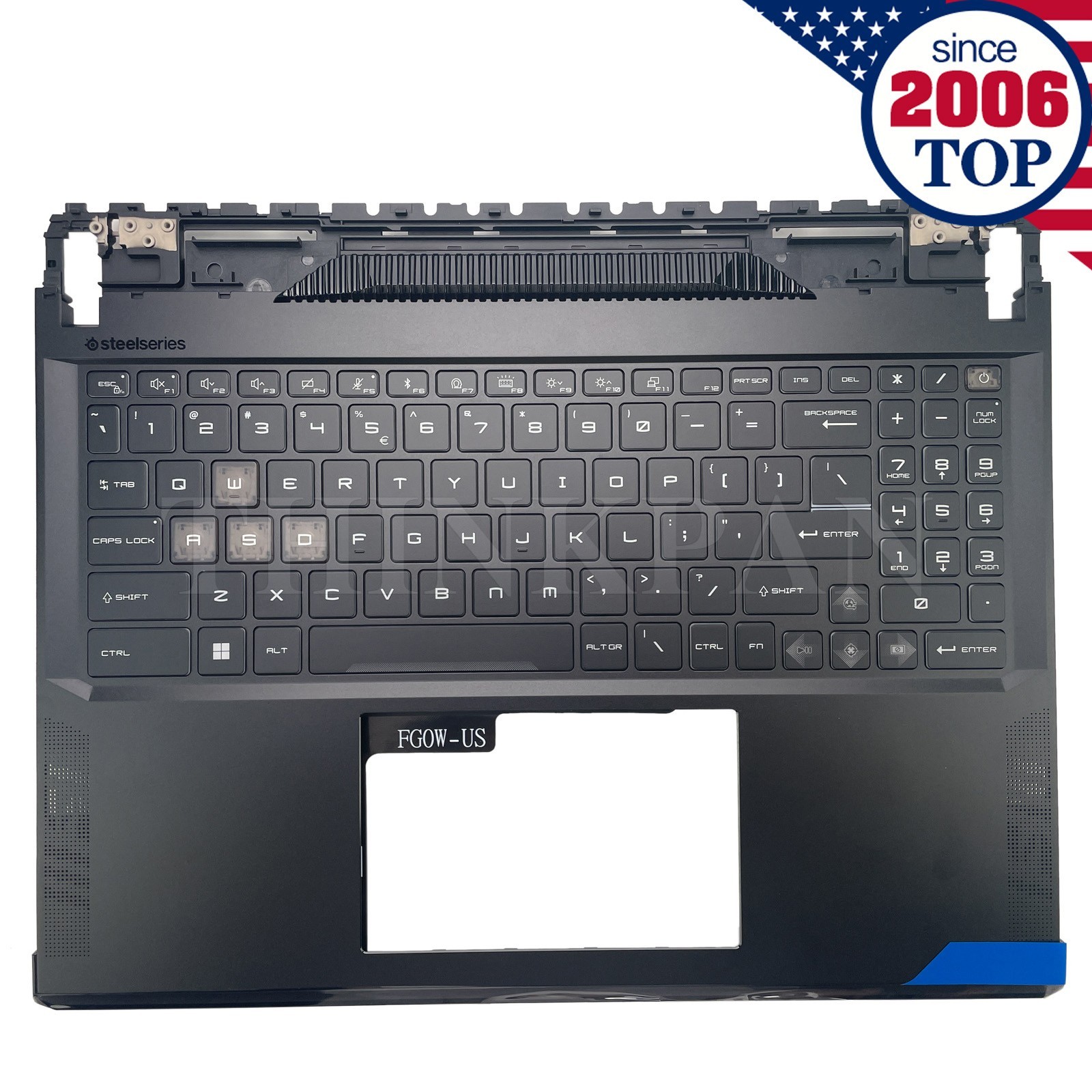 New Palmrest W/RGB Backlit For MSI GE68 MS-15M1 MS-15M2 Black