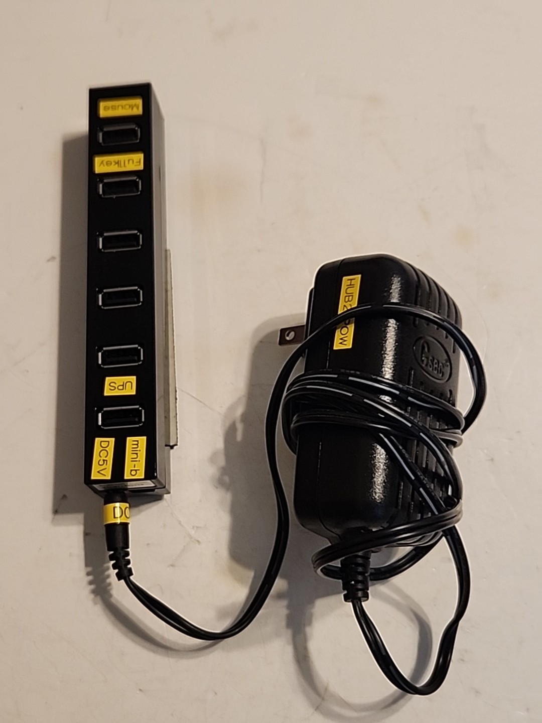 Elecom USB2.0 Hub 7 Ports Bus With Power Supply - Warranty &  