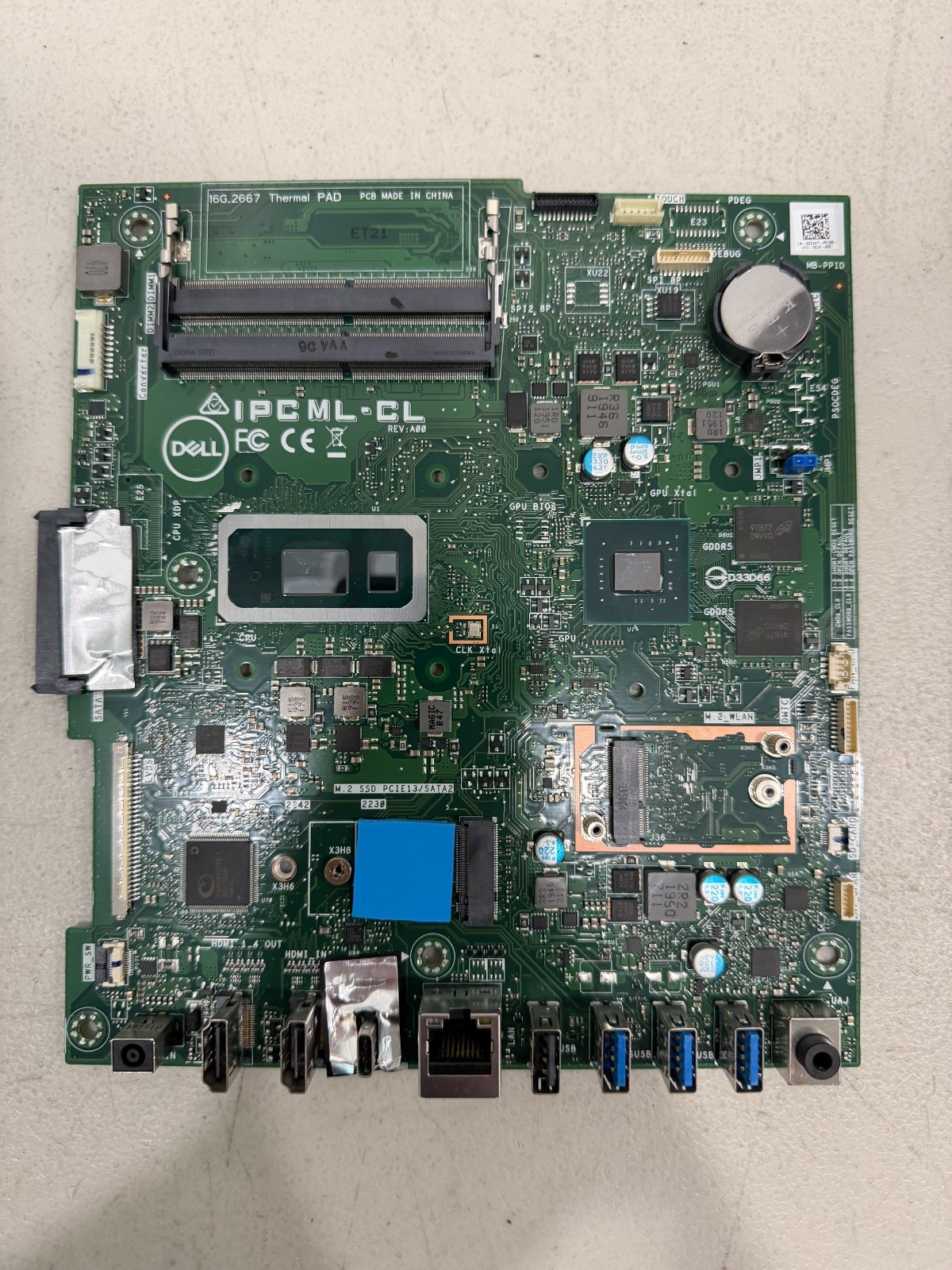 Dell Inspiron 24 5490 27 7790 AIO Intel Motherboard i7-10510U Nvidia GDJXY