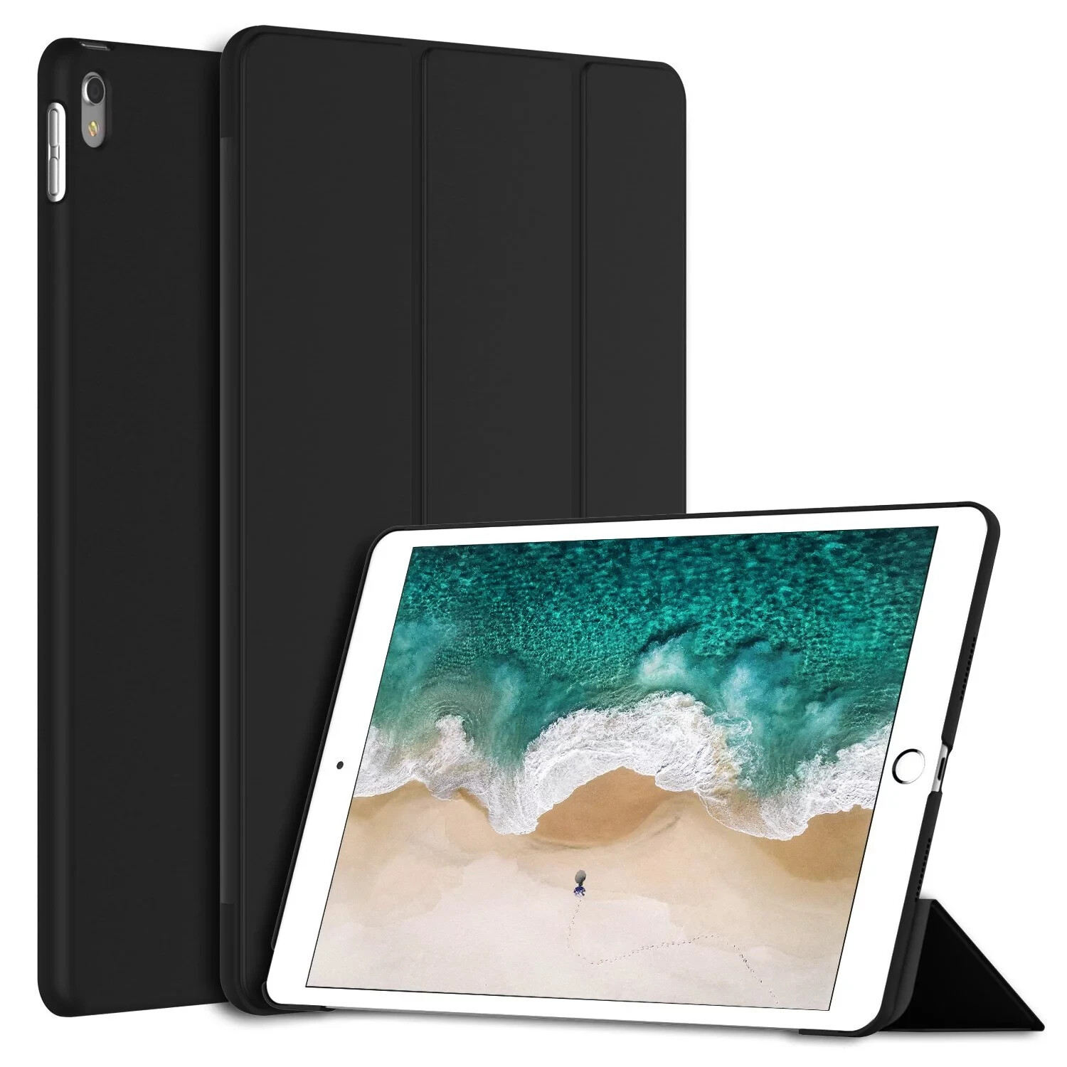 DTTO Apple iPad 10.5 soft back case, ultra slim lightweigh auto sleep/wake black