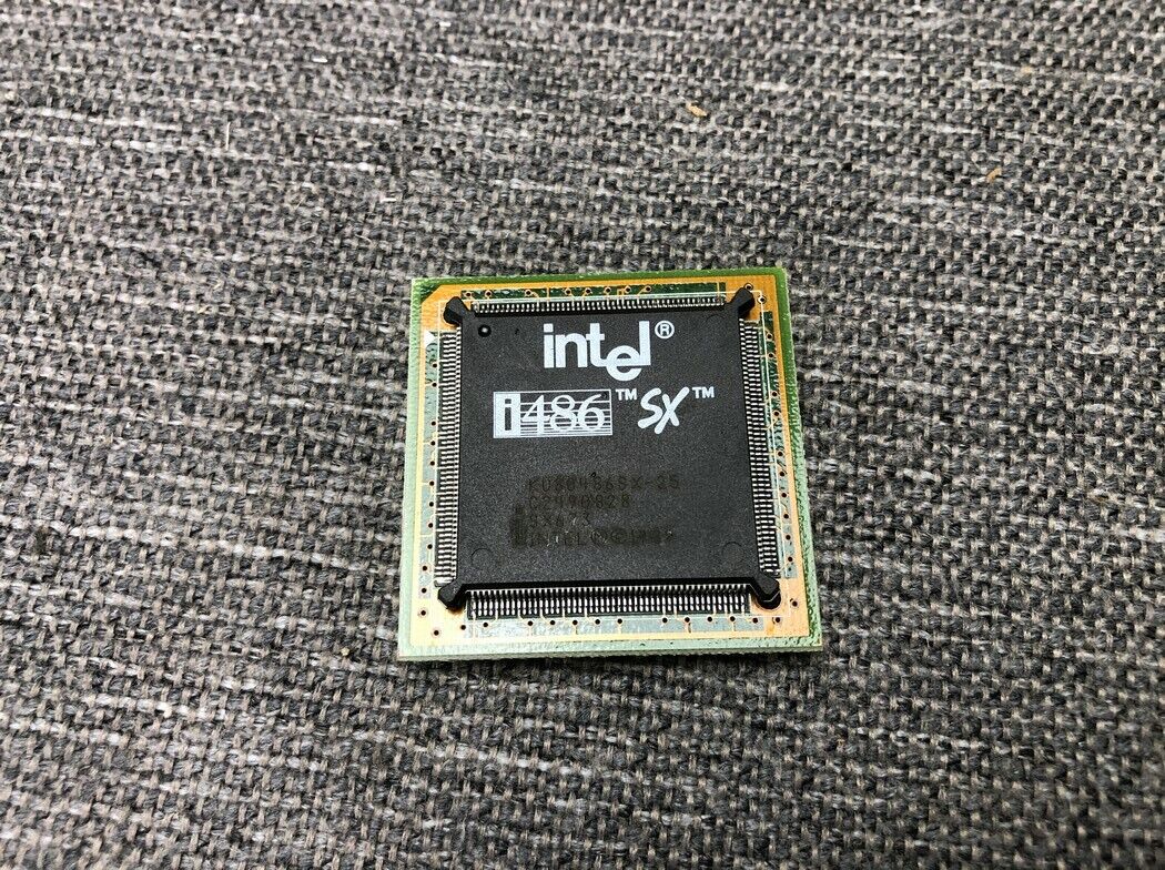 Intel 486 SX KU80486SX-25 25MHz CPU Processor 