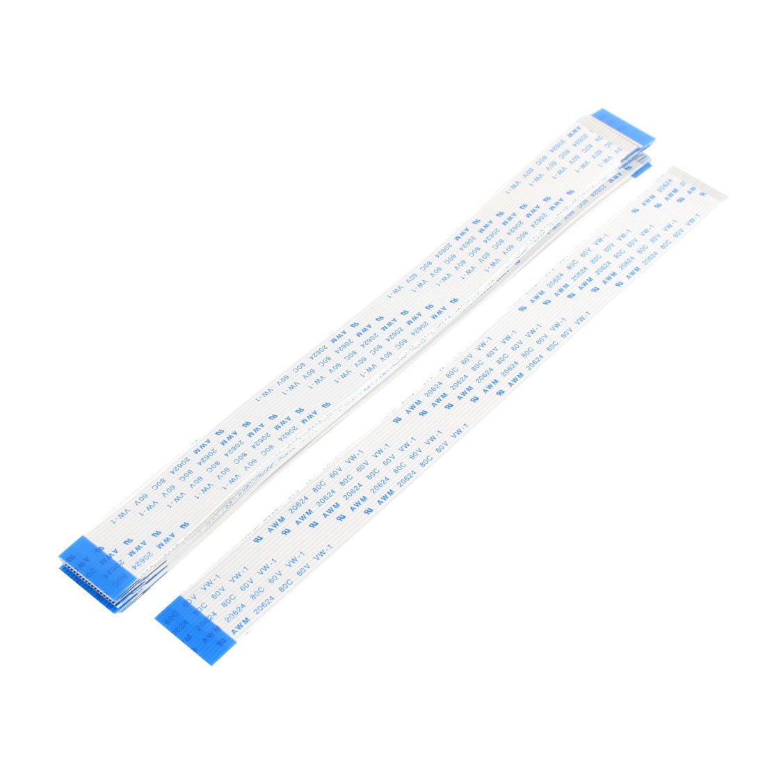 B Type 20Pcs 1.0mm Pitch 18 Pin AWM 20624 80C 60V VW-1 FFC 200mm