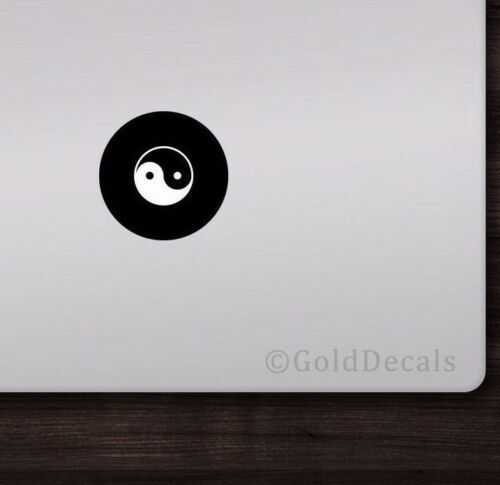 Yin Yang - Mac Apple Logo Cover Laptop Vinyl Decal Sticker Macbook Chinese Yoga