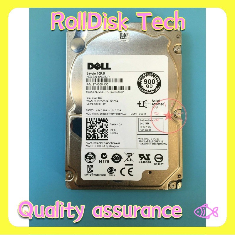 New Dell 8JRN4 ST9900805SS 900GB 10K SAS 2.5″ SAS HDD Hard Drive  Fast Shipping