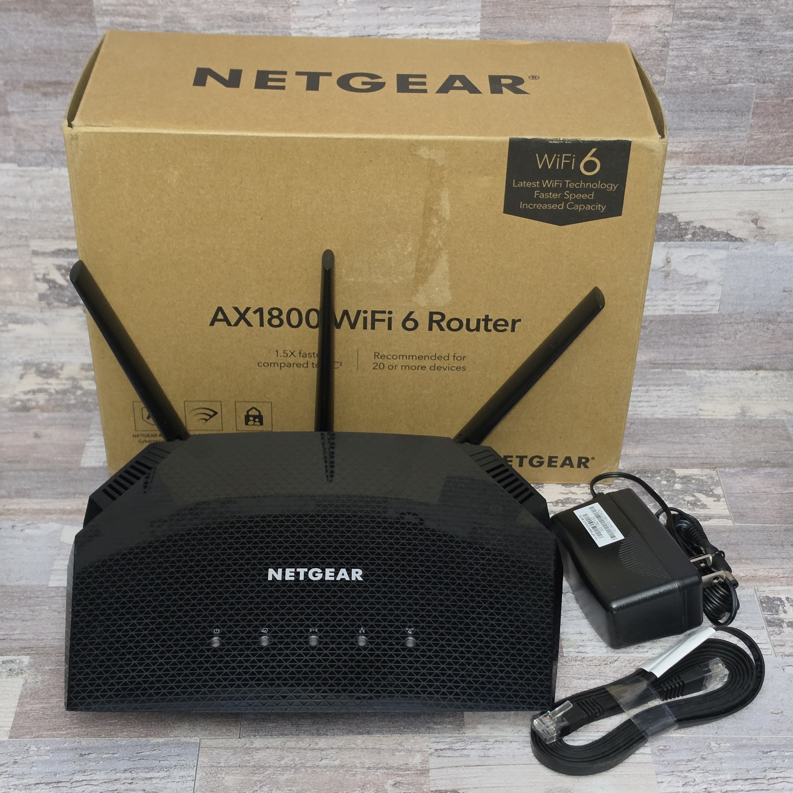 NETGEAR AX1800 Nighthawk WiFi 6 Router - satellite