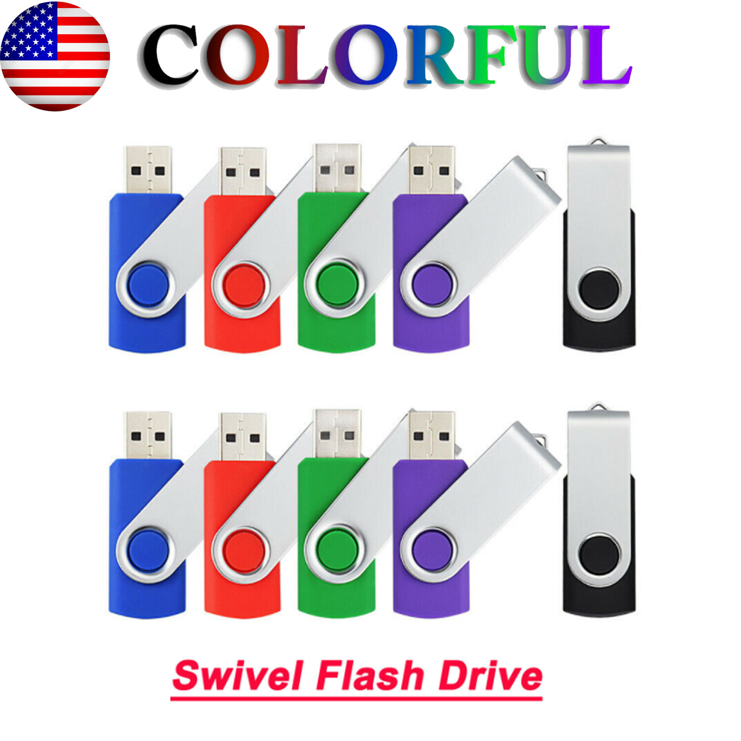 5/10PCS 2GB 4GB 8GB 16GB 32GB USB Flash Drive Memory Stick USB 2.0 Pen Drives